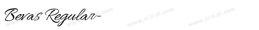 Bevas Regular字体转换